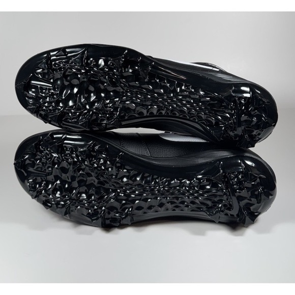 NIKE Air Jordan 1 Mid TD Football Cleats Black Men's Sz 16 *NEW* FJ6805-001 - Picture 9 of 9